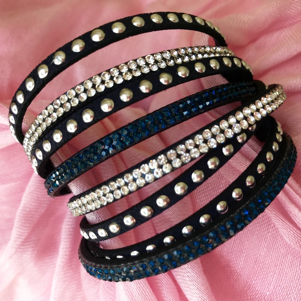 Reduced! Made With Swarovski Crystals Combo Choker Bracelet